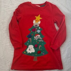 Mini Boden Holiday Sweatshirt dress